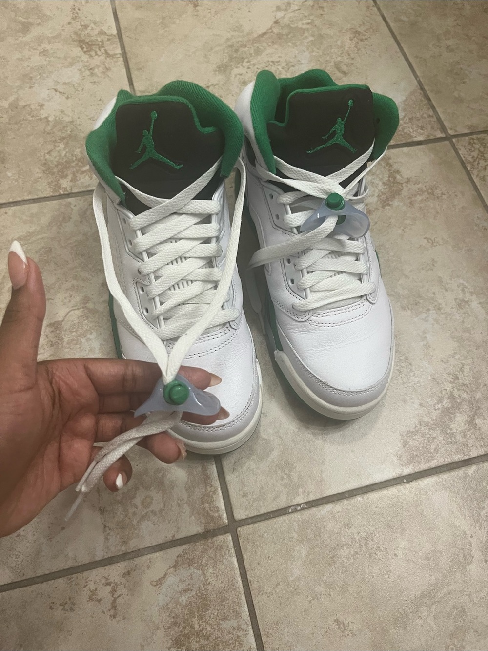 Air Jordan 5 Retro "Green Bean" Women’s Size 7 - Picture 7 of 8